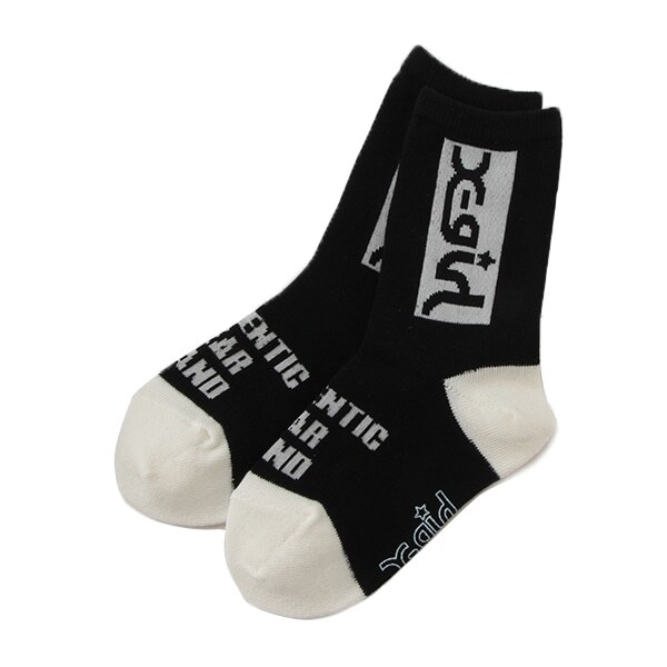 ボックスロゴクルーソックス