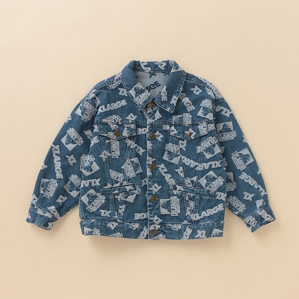 OGゴリラロゴ総柄デニムジャケット