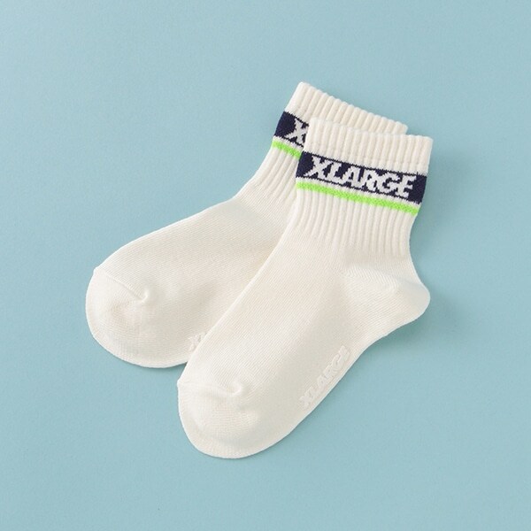 ロゴ×ラインリブソックス