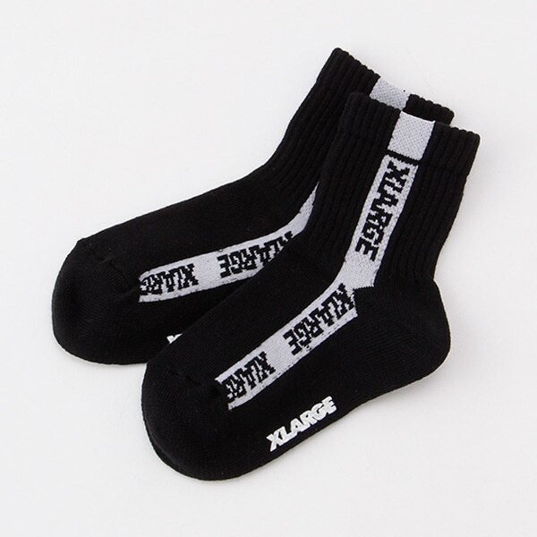 ラインロゴクルーソックス