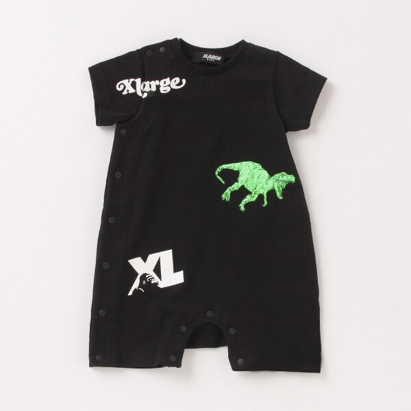 ダイナソー半袖ロンパース