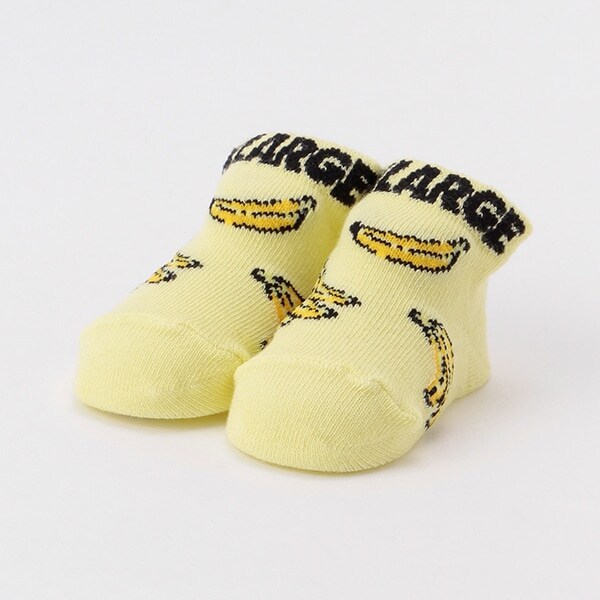 バナナ柄ロゴカップソックス