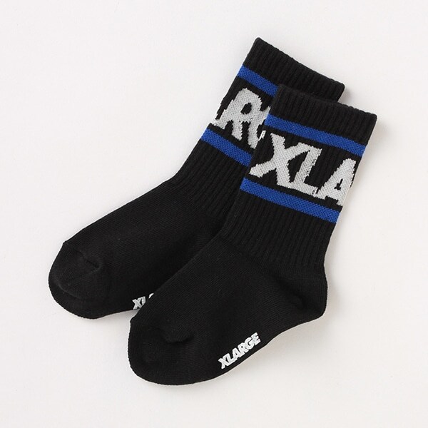 【WEB限定】ラインロゴクルーソックス【日本製】