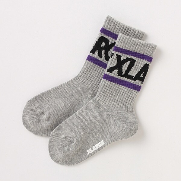 【WEB限定】ラインロゴクルーソックス【日本製】