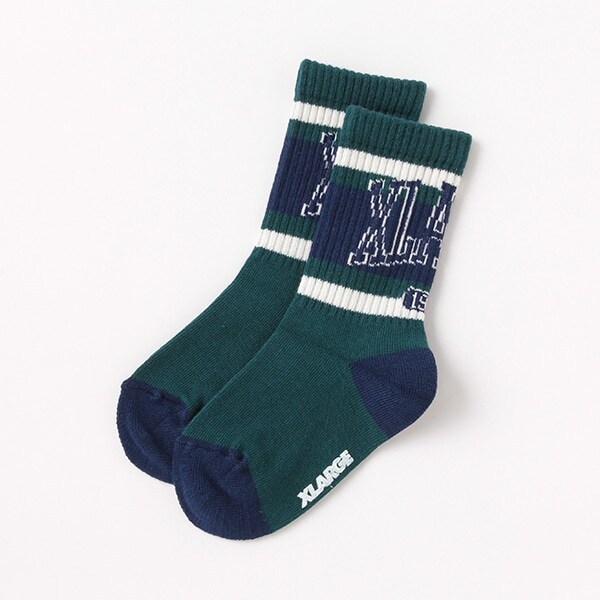 【WEB限定】カレッジロゴクルーソックス【日本製】