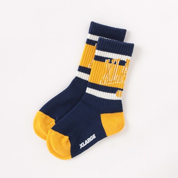 【WEB限定】カレッジロゴクルーソックス【日本製】