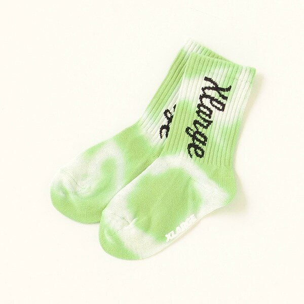 タイダイロゴクルーソックス【日本製】