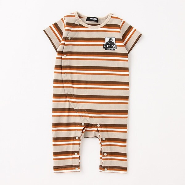 ボーダーOGゴリラ半袖カバーオール