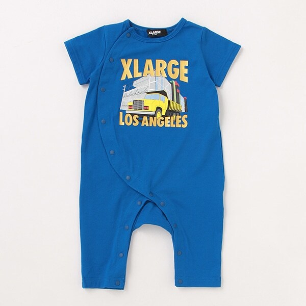 トラックグラフィック半袖カバーオール