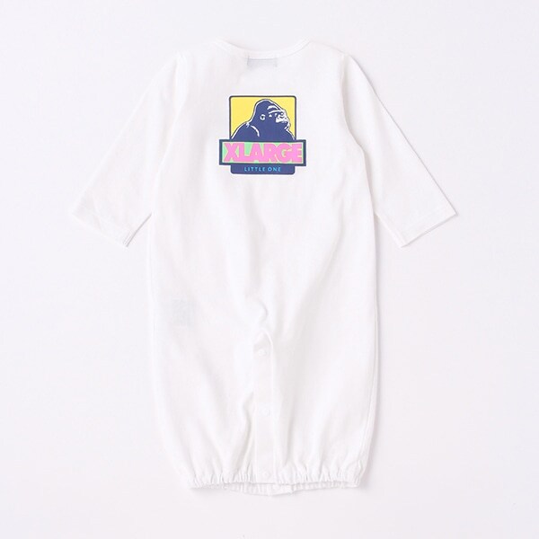 配色ボックスOGゴリラ長袖カバーオール