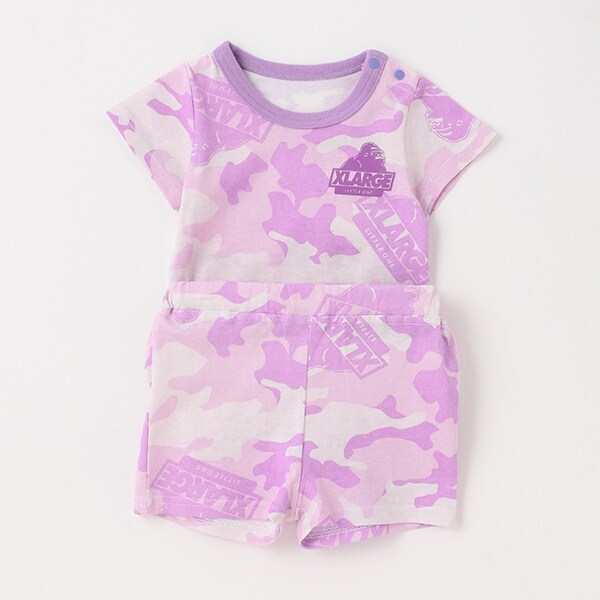 【WEB限定】迷彩柄カバーオール＋ショートパンツSET