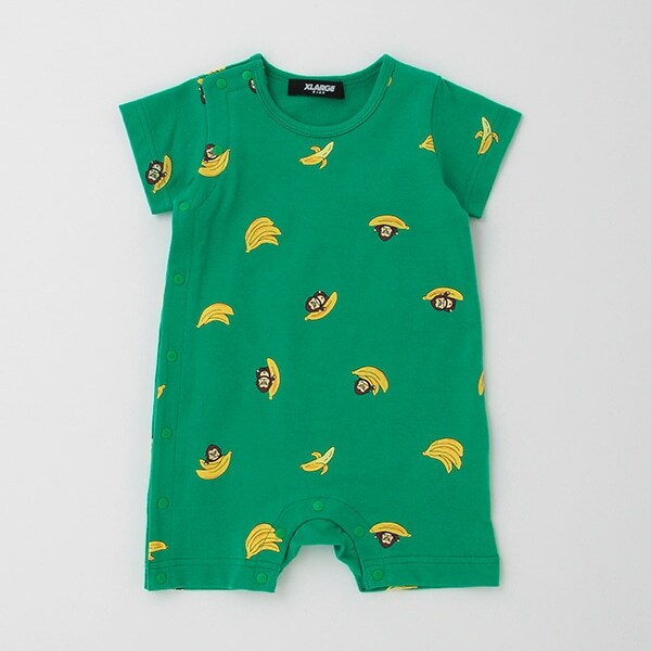 ファニーゴリラ＆バナナ総柄カバーオール