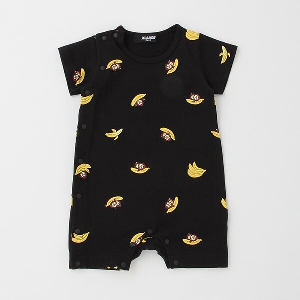 ファニーゴリラ＆バナナ総柄カバーオール