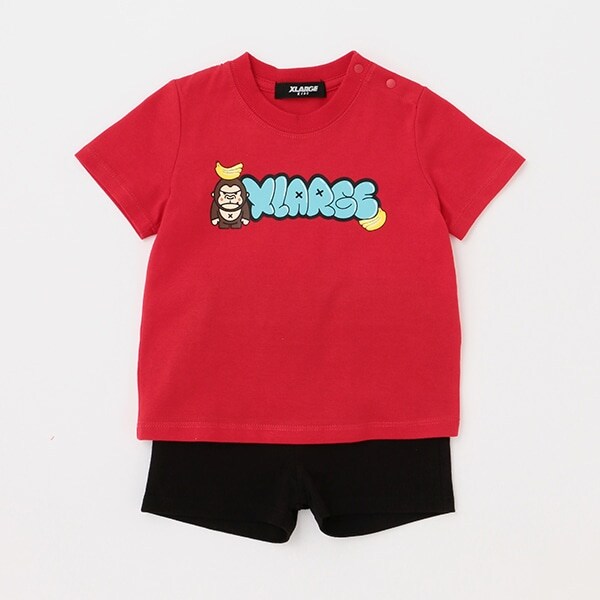 【WEB限定】バナナ＆ファニーゴリラ半袖Tシャツ＋ショーツSET