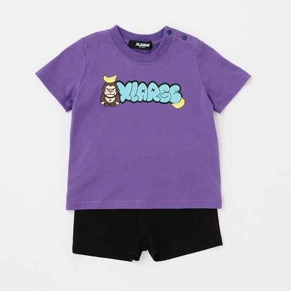 【WEB限定】バナナ＆ファニーゴリラ半袖Tシャツ＋ショーツSET