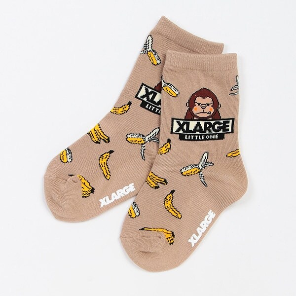 バナナファニーゴリラクルーソックス