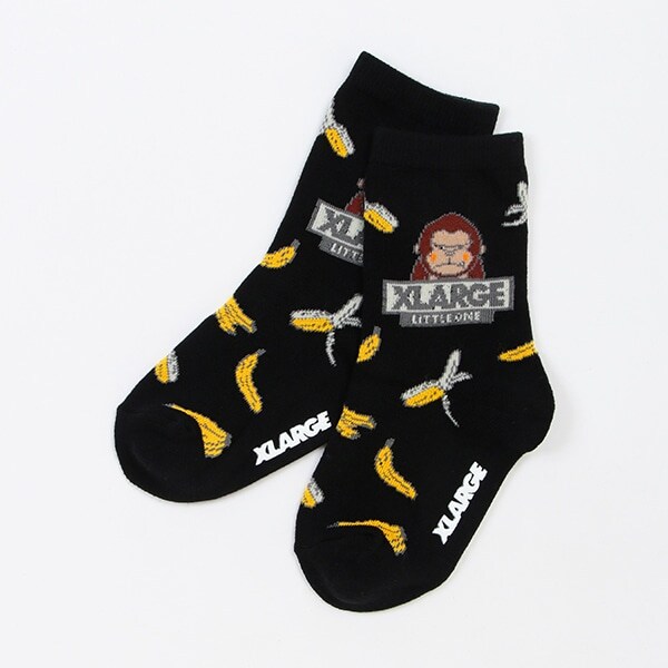 バナナファニーゴリラクルーソックス