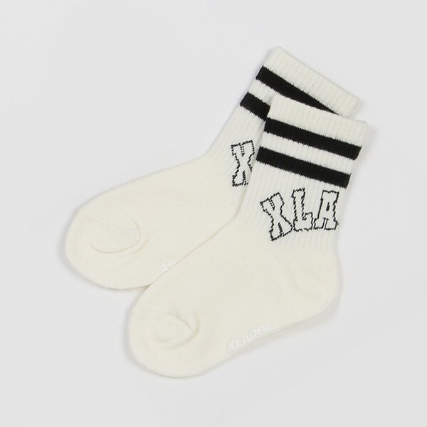 ロゴラインクルーソックス
