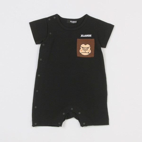 ゴリラ半袖カバーオール