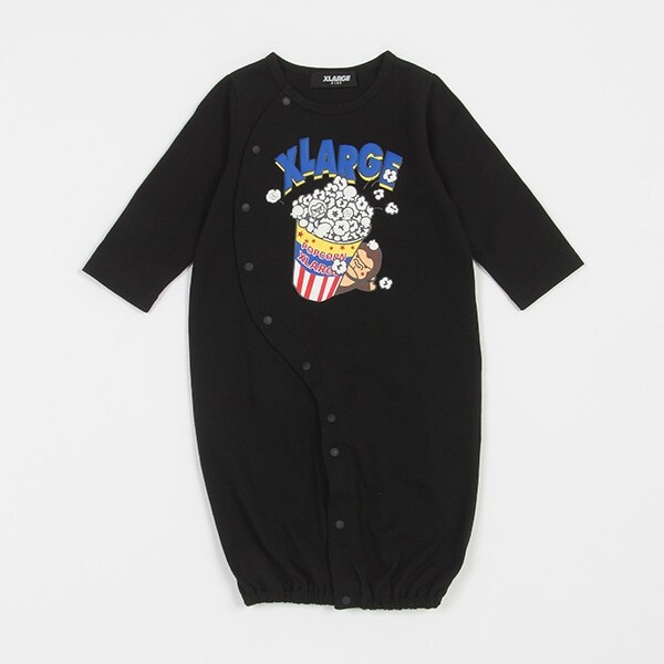 ポップコーン長袖カバーオール