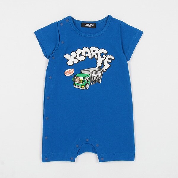 トラック半袖カバーオール