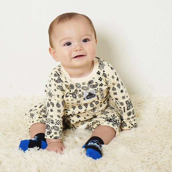 総柄ペイズリー2WAYオール