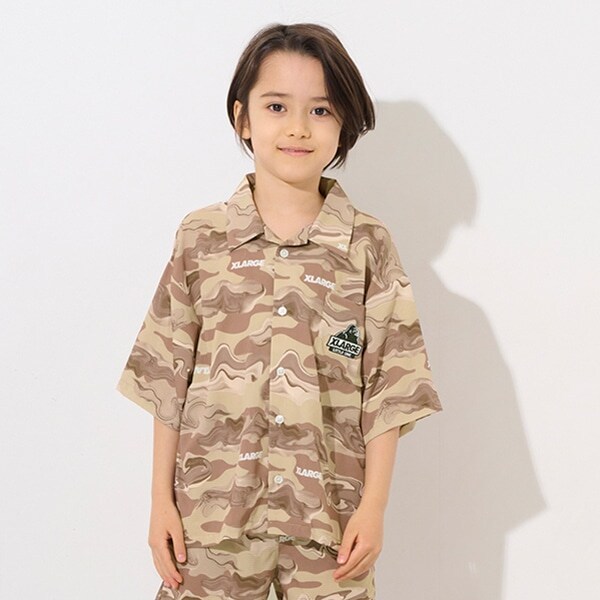 マーブル迷彩シャツ