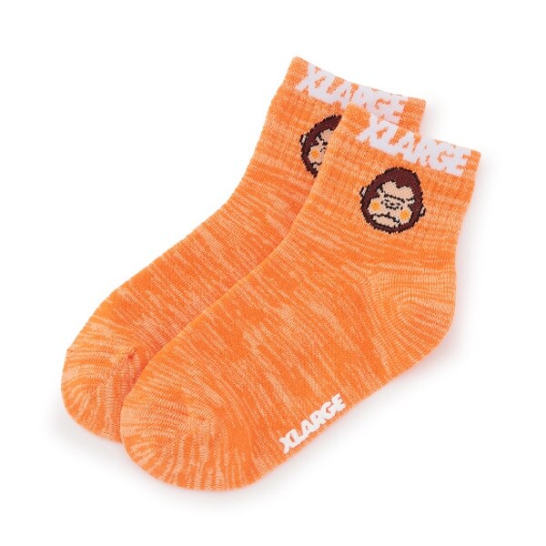 メランジカラーショートソックス