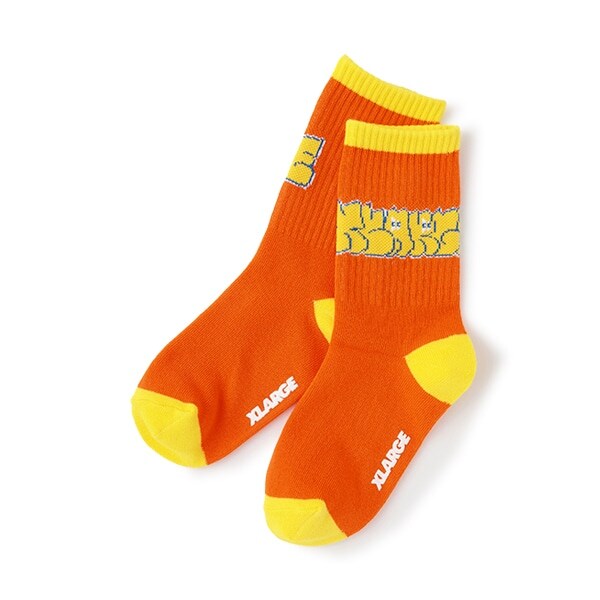 グラフィティロゴクルーソックス