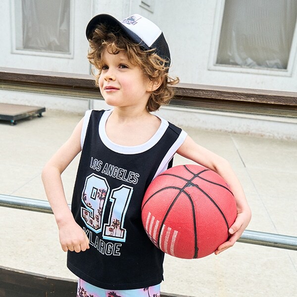 パームツリーナンバリングタンクトップ