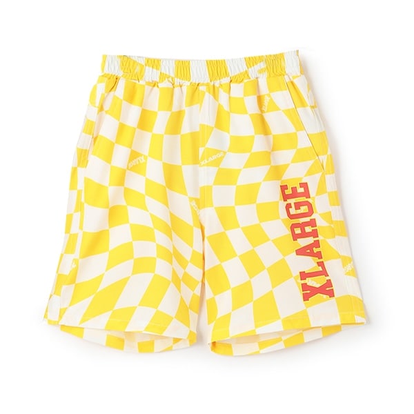 【SWIM】歪みチェッカートランクス水着