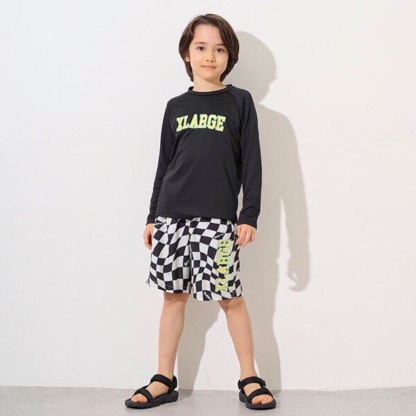 【SWIM】歪みチェッカートランクス水着