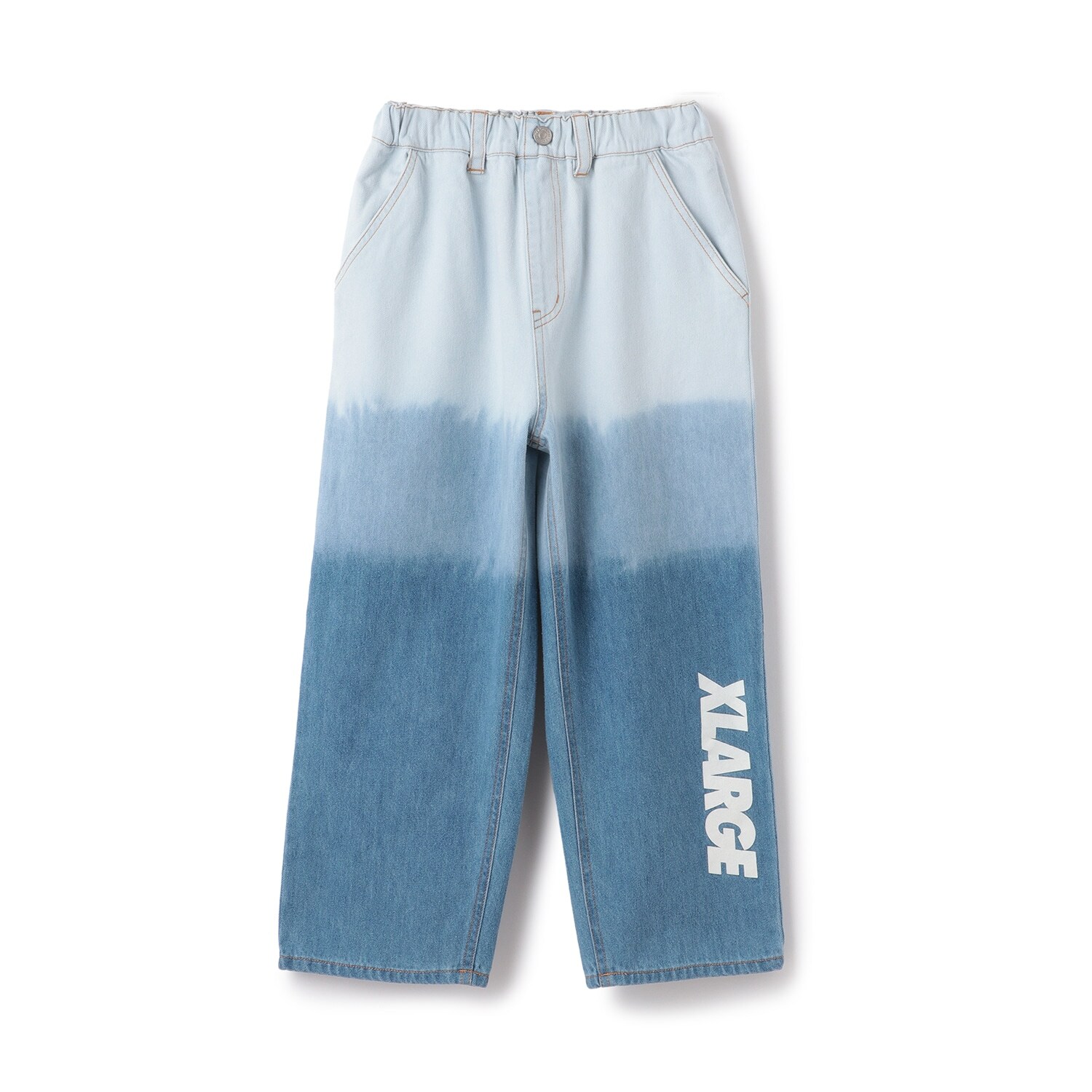 グラデーションセミワイドデニムパンツ