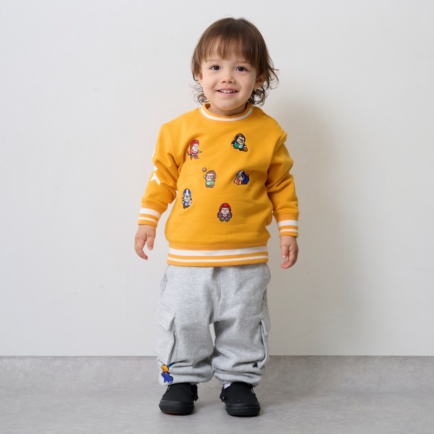 ファニーゴリラ&カラフルロゴカーゴスウェットパンツ