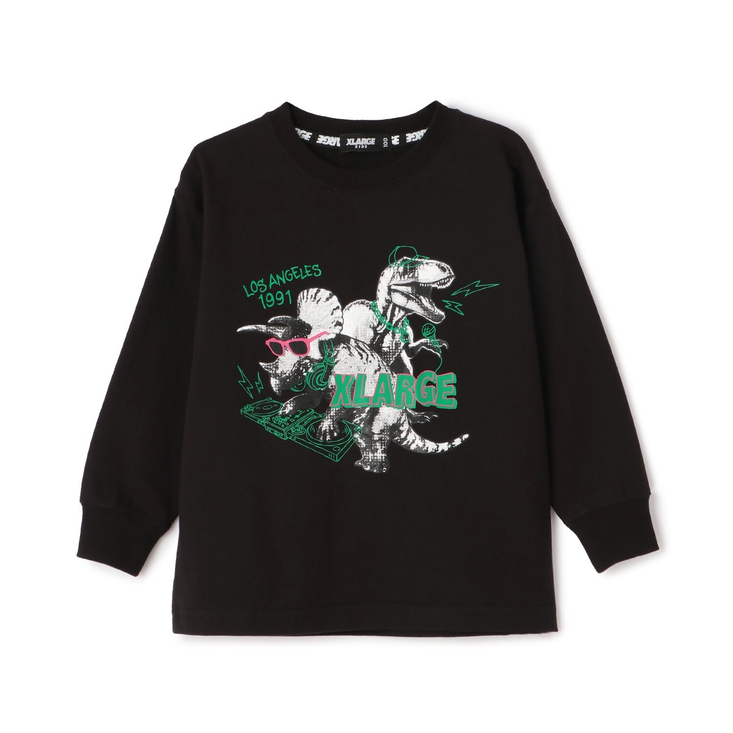 DJ恐竜長袖Tシャツ