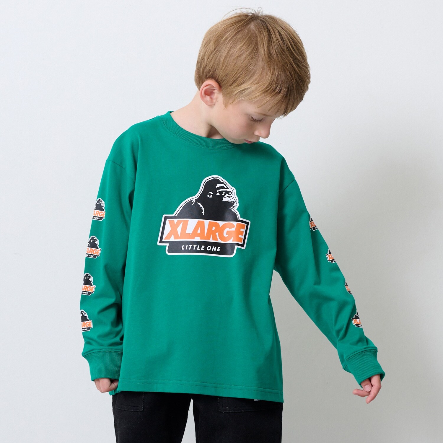 袖OGプリント長袖Tシャツ