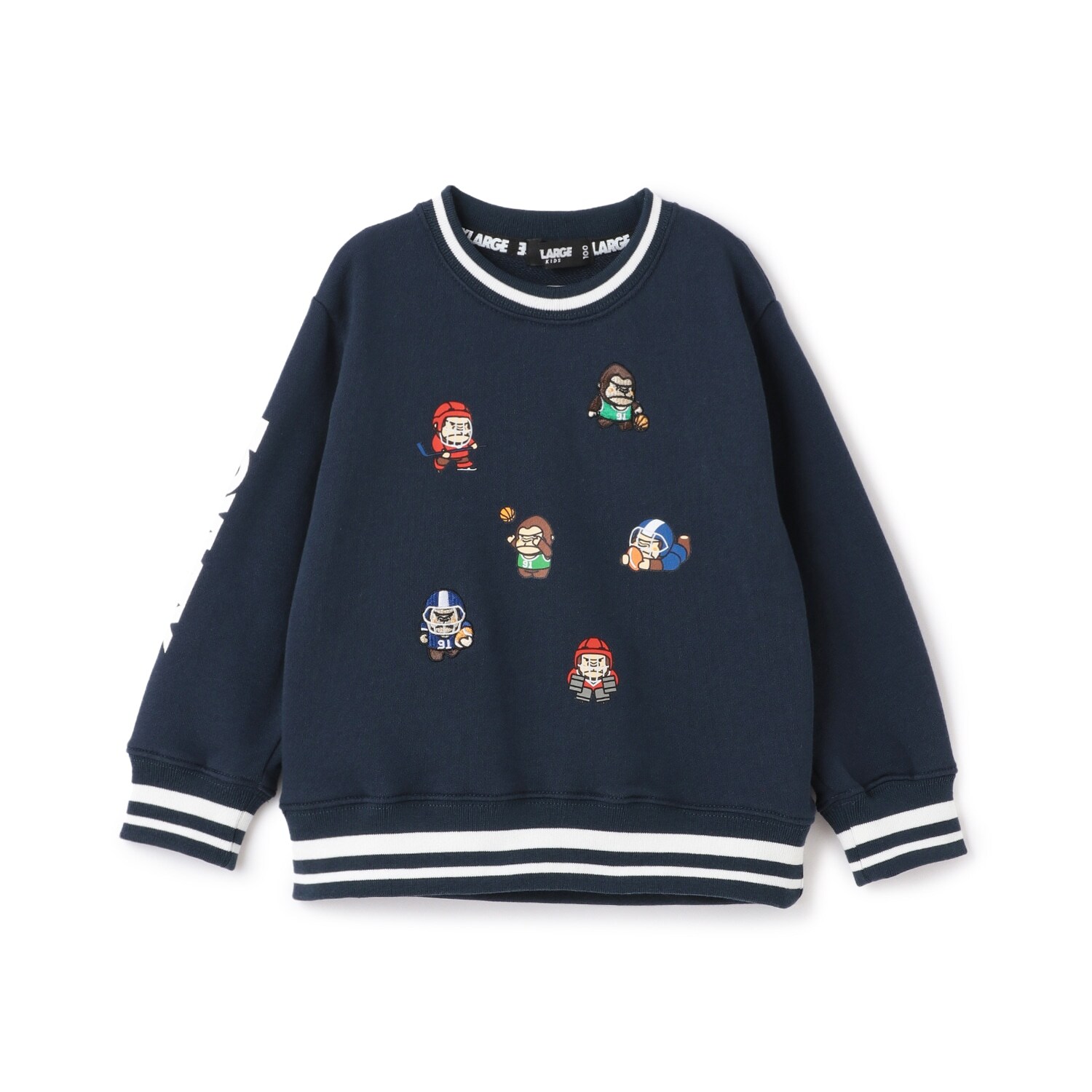 スポーツファニーゴリラ刺しゅうトレーナー