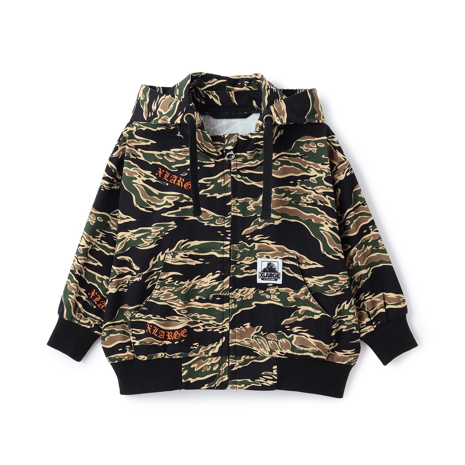 タイガーカモツイルフードブルゾン