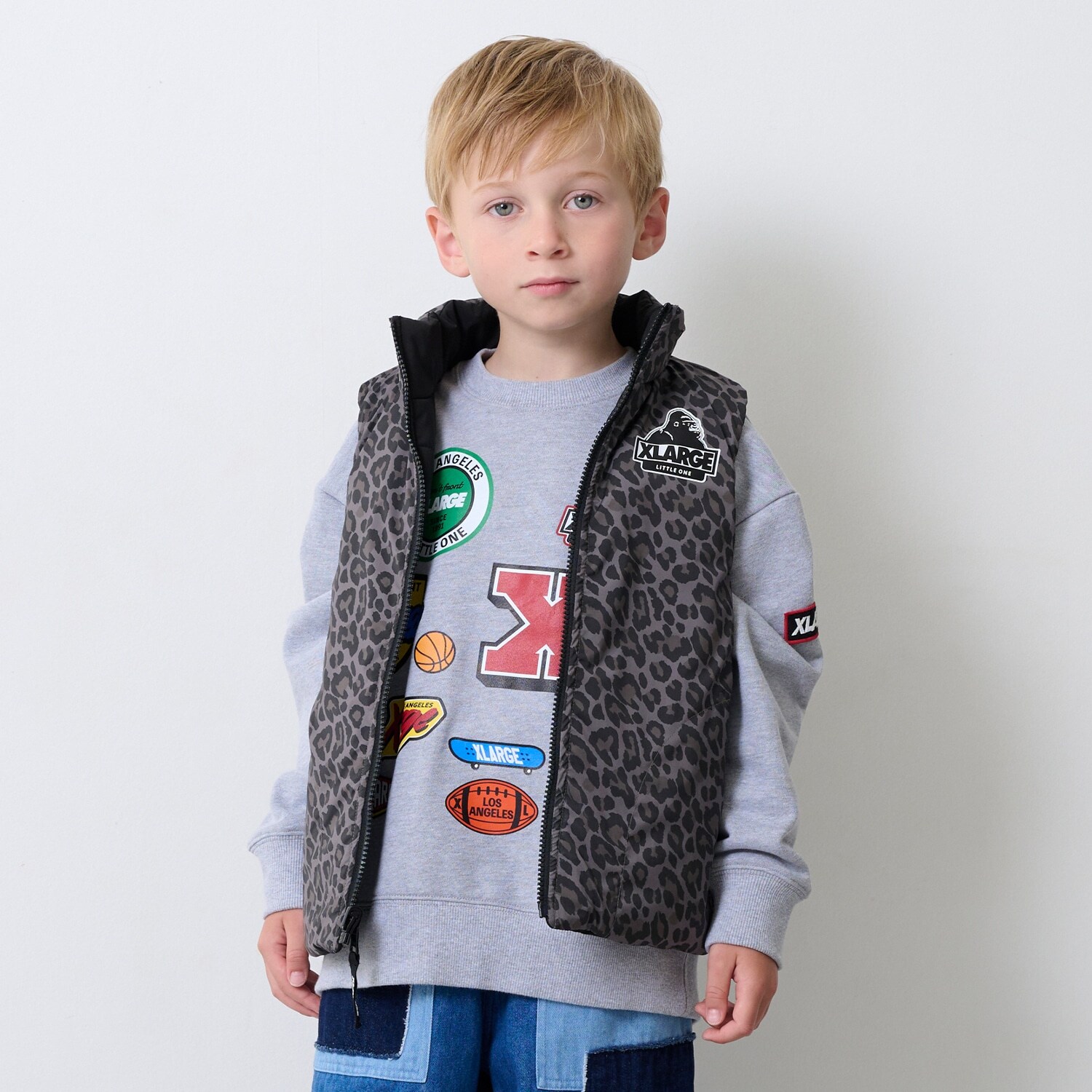 レオパードリバーシブルベスト