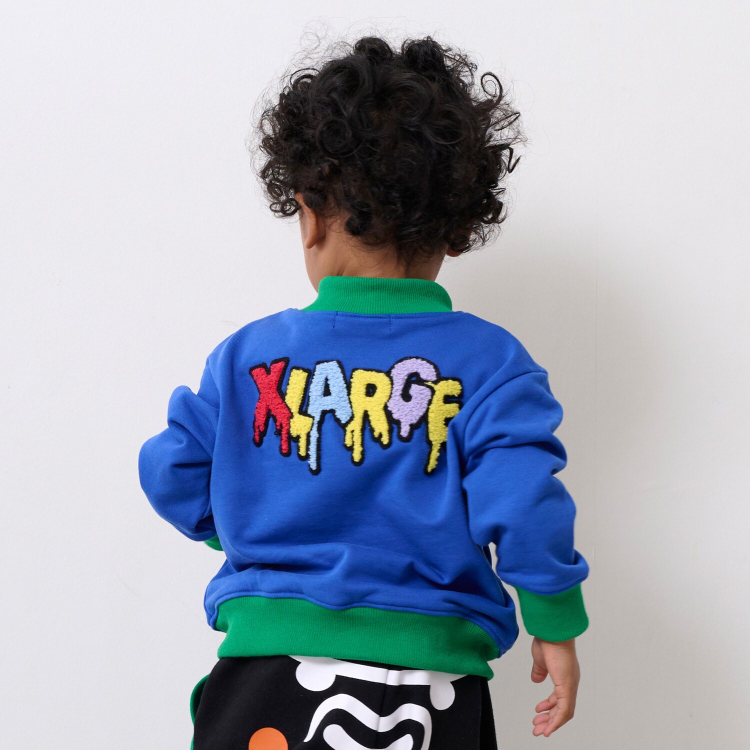 ファニーゴリラ&ドリップロゴスウェットジッププルオーバー