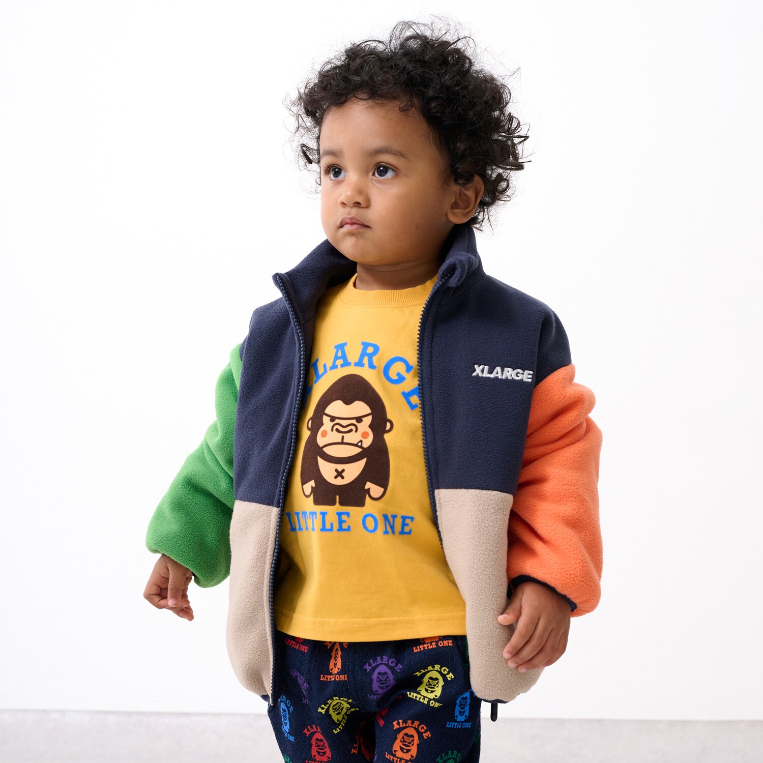 ファニーゴリラフリース中わたブルゾン