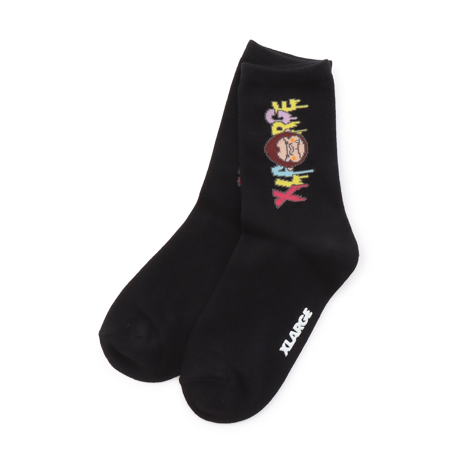 ファニーゴリラ&ドリップロゴクルーソックス