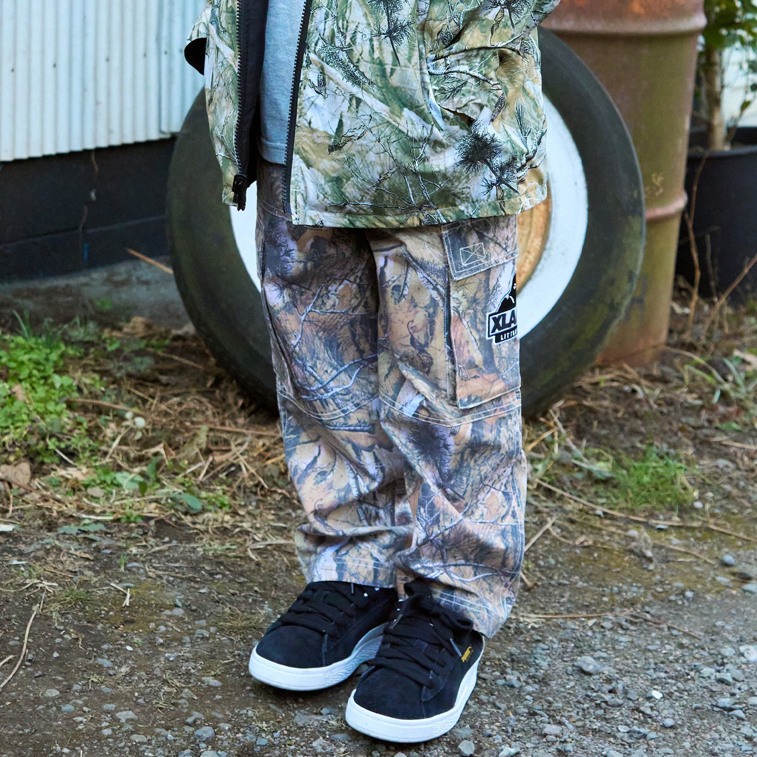 ツリーカモ柄 ワークパンツ