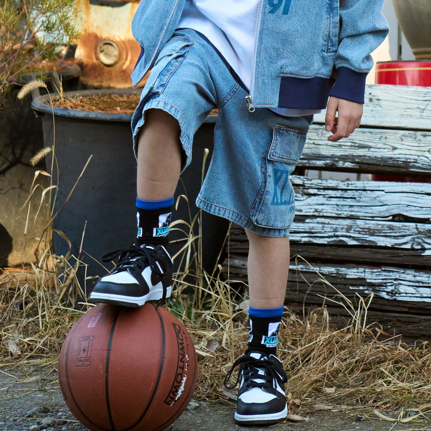 デニムカーゴハーフパンツ