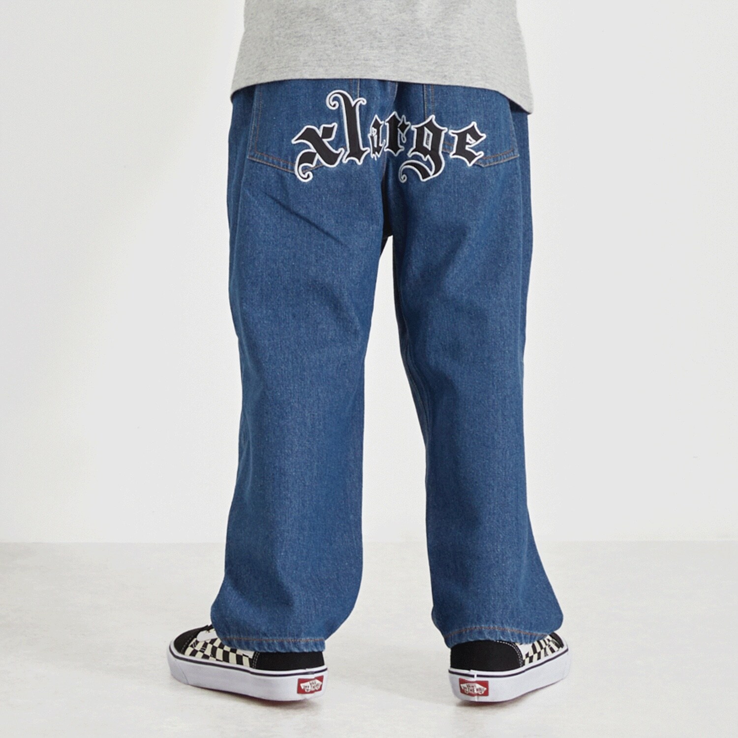 ヒップパッチロゴ デニムパンツ