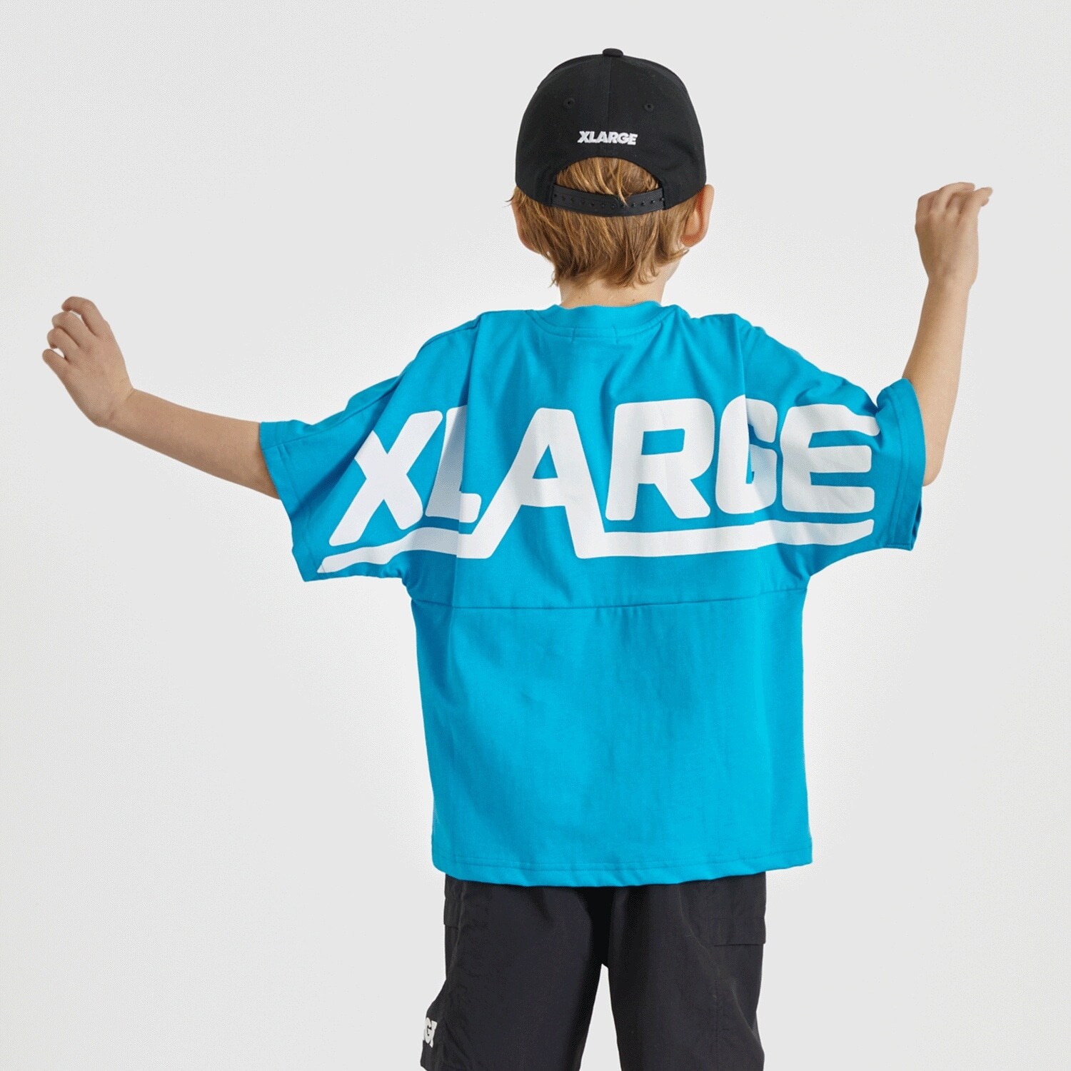 バックロゴ 切り替え半袖Tシャツ