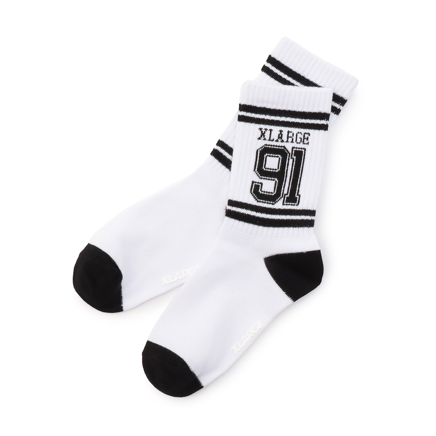 リブラインナンバリング クルーソックス