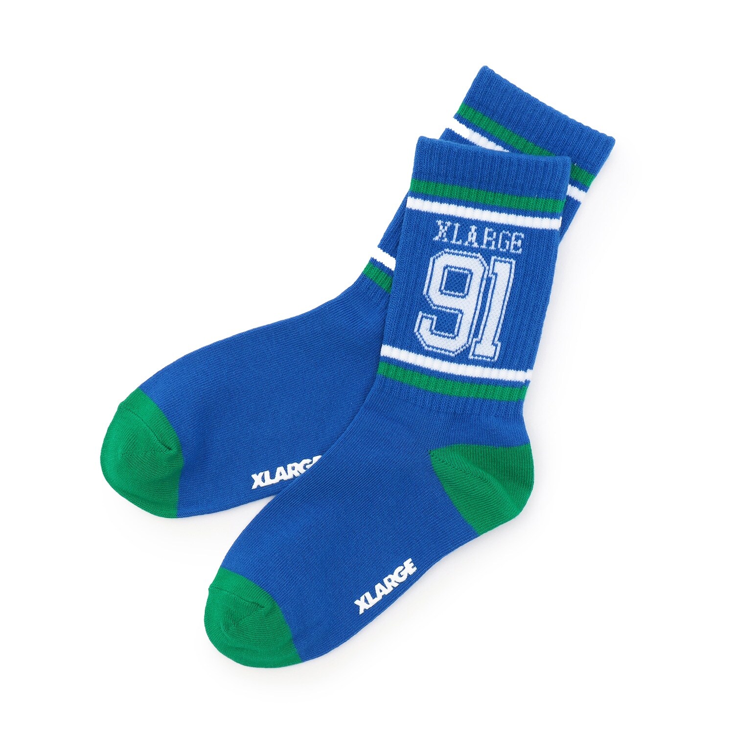 リブラインナンバリング クルーソックス