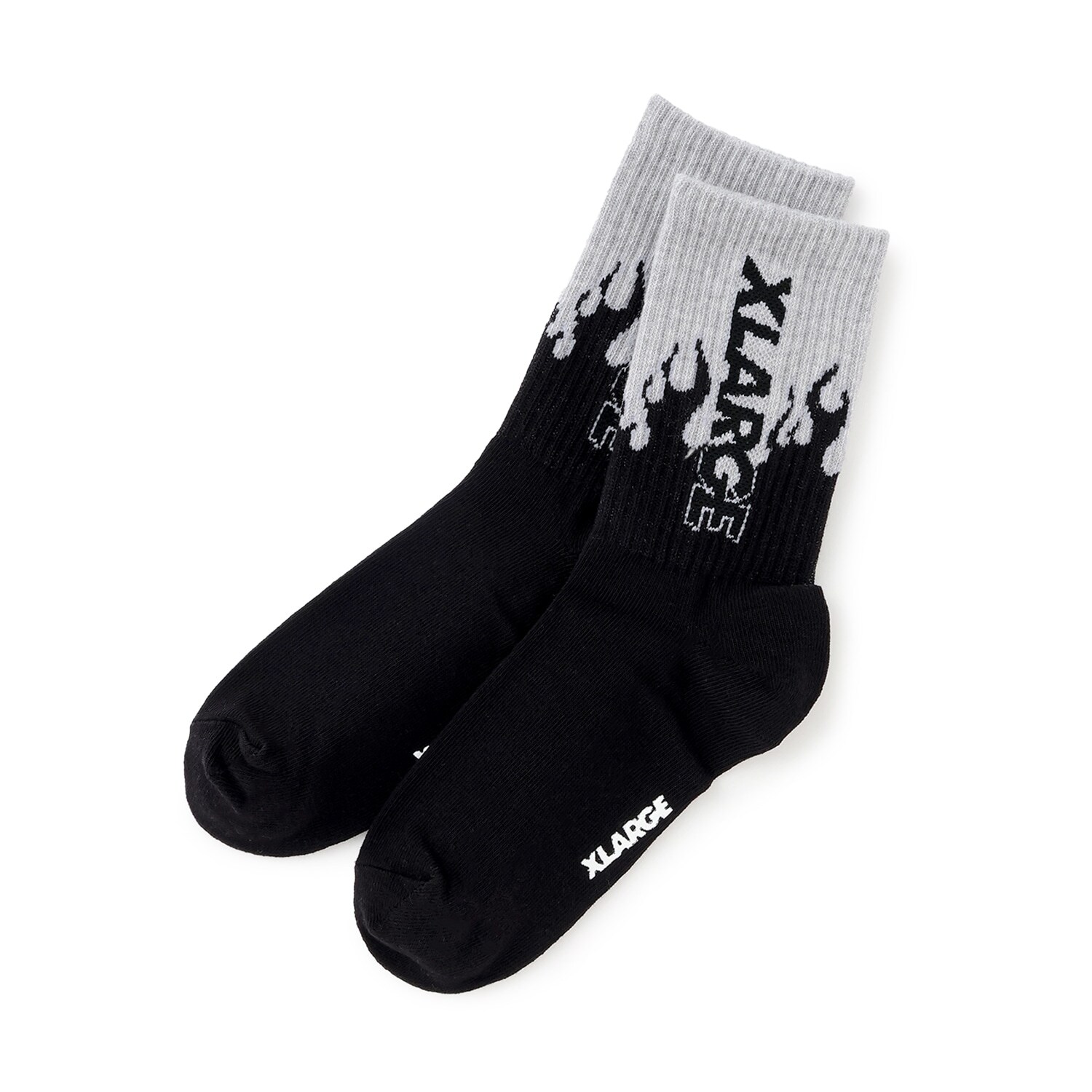 ファイヤーパターン クルーソックス