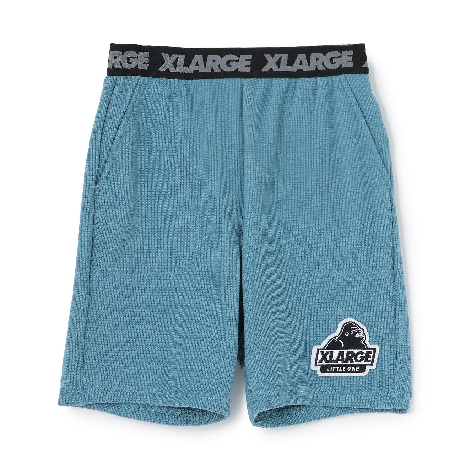 ウエストロゴ ワッフル素材ショートパンツ